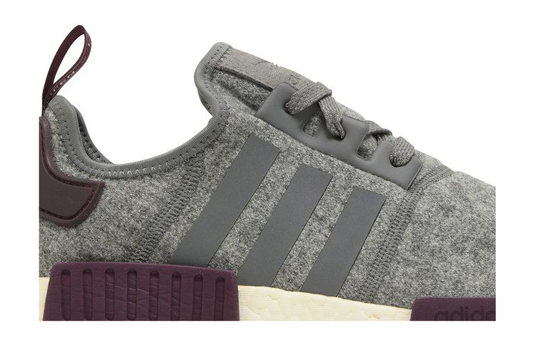 adidas NMD R1 Wool Grey Four Maroon