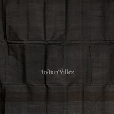 Black Pasapali Border Odisha Ikat Contemporary Silk Saree