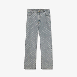 Represent | R3 MONOGRAM BAGGY DENIM  { STONE WASH