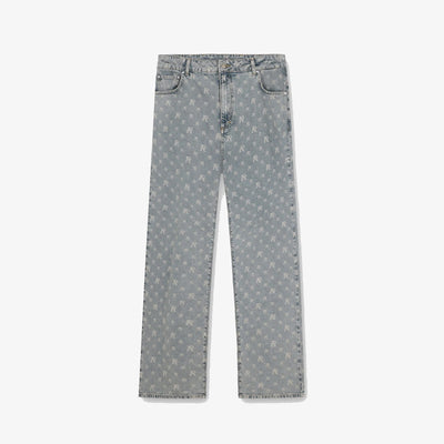 Represent | R3 MONOGRAM BAGGY DENIM  { STONE WASH