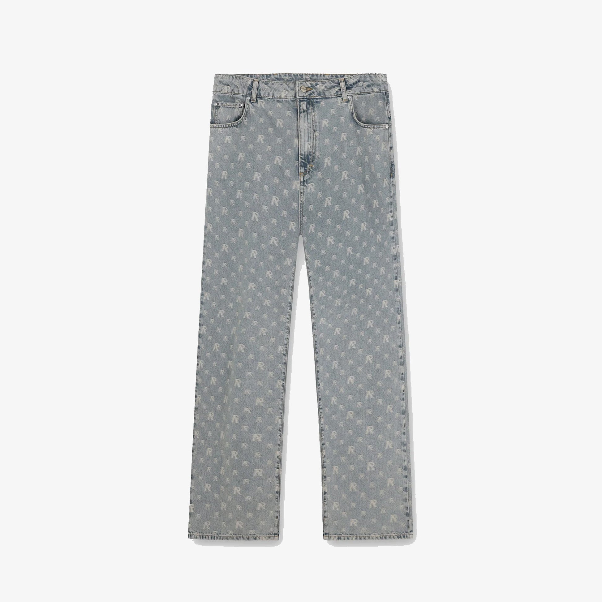 Represent | R3 MONOGRAM BAGGY DENIM  { STONE WASH