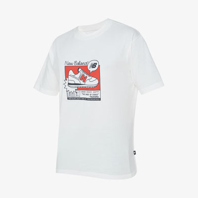 New Balance | ADVERT GRAPHICS T-SHIRT  { WHITE