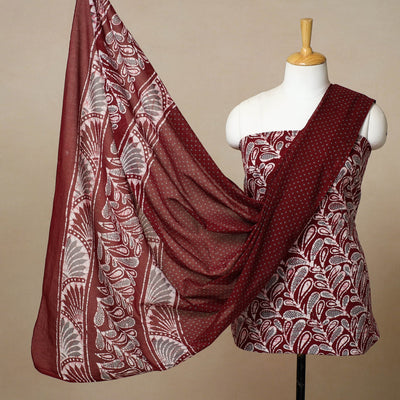 3pc Cotton Kutch Batik Print Dress Material 26