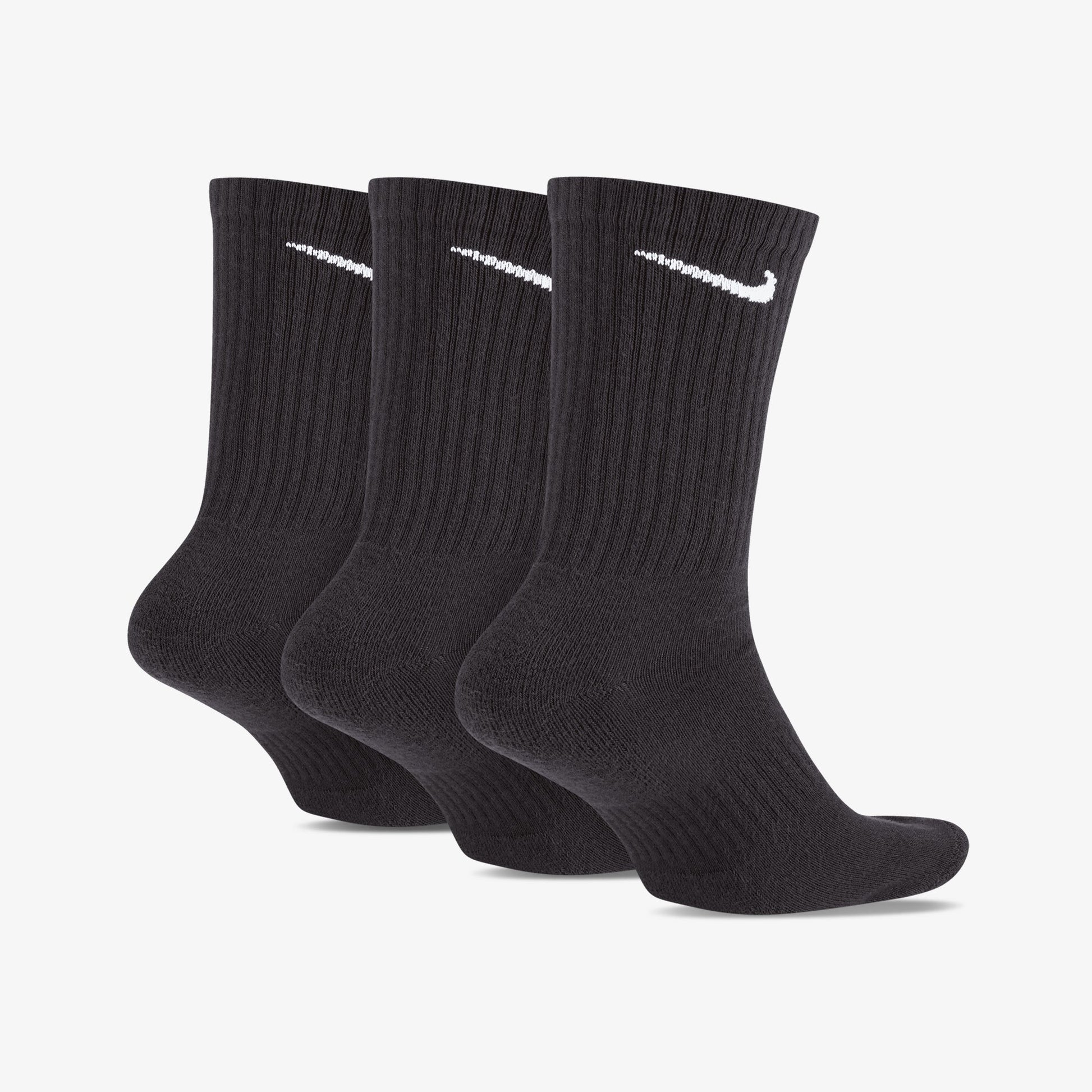 NIKE | EVERYDAY CUSHIONED TRAINING CREW SOCKS { BLACK/WHITE
