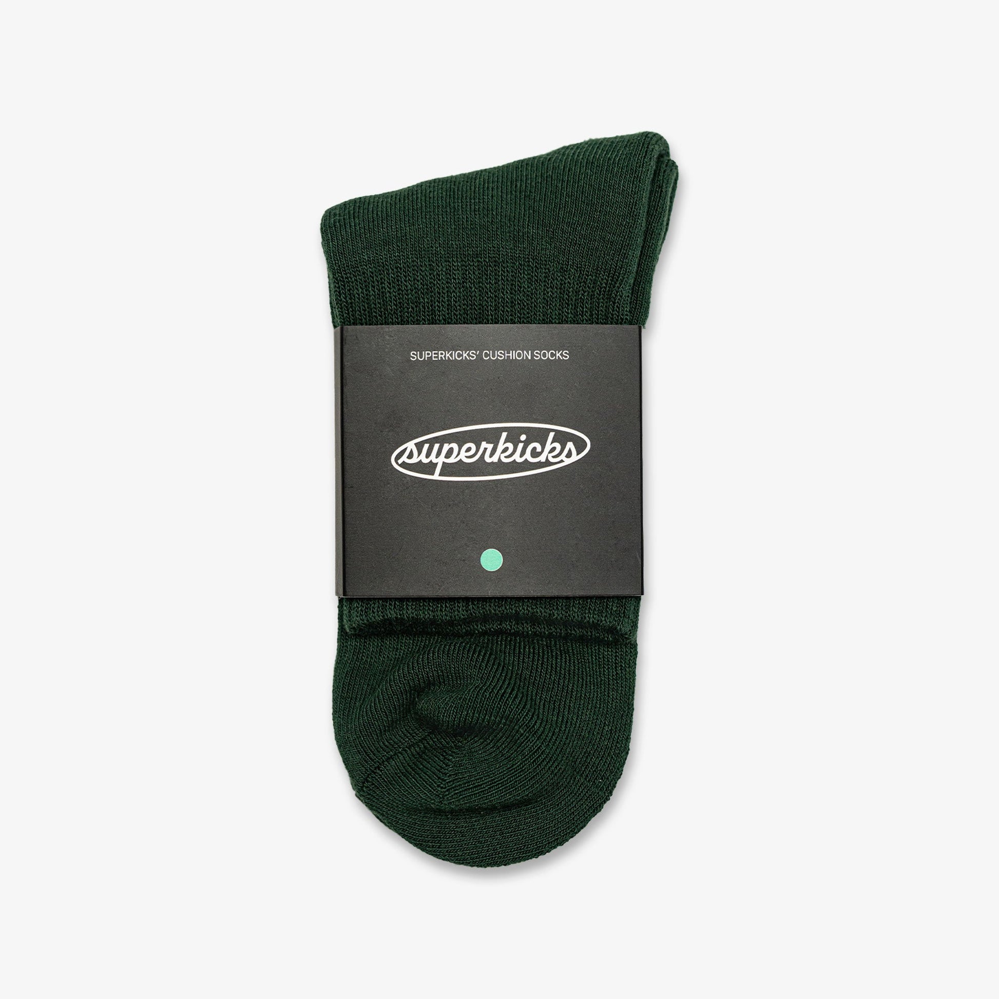 Superkicks | CREW SOCKS  { GREEN