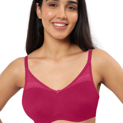 Lace Concealer Non-padded Non-wired Bra - Granita