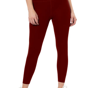 Energize High Rise Active Leggings - Burgundy
