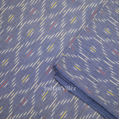 Surf Blue Pochampally Ikat Cotton Fabric