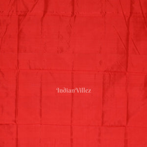 Baby Pink Red Tribal Theme Sambalpuri Silk Saree