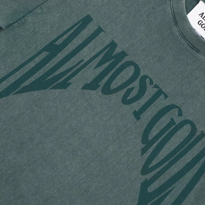 ALMOST GODS | STONEWASHED GOTHIC RELAXED TEE { PINE