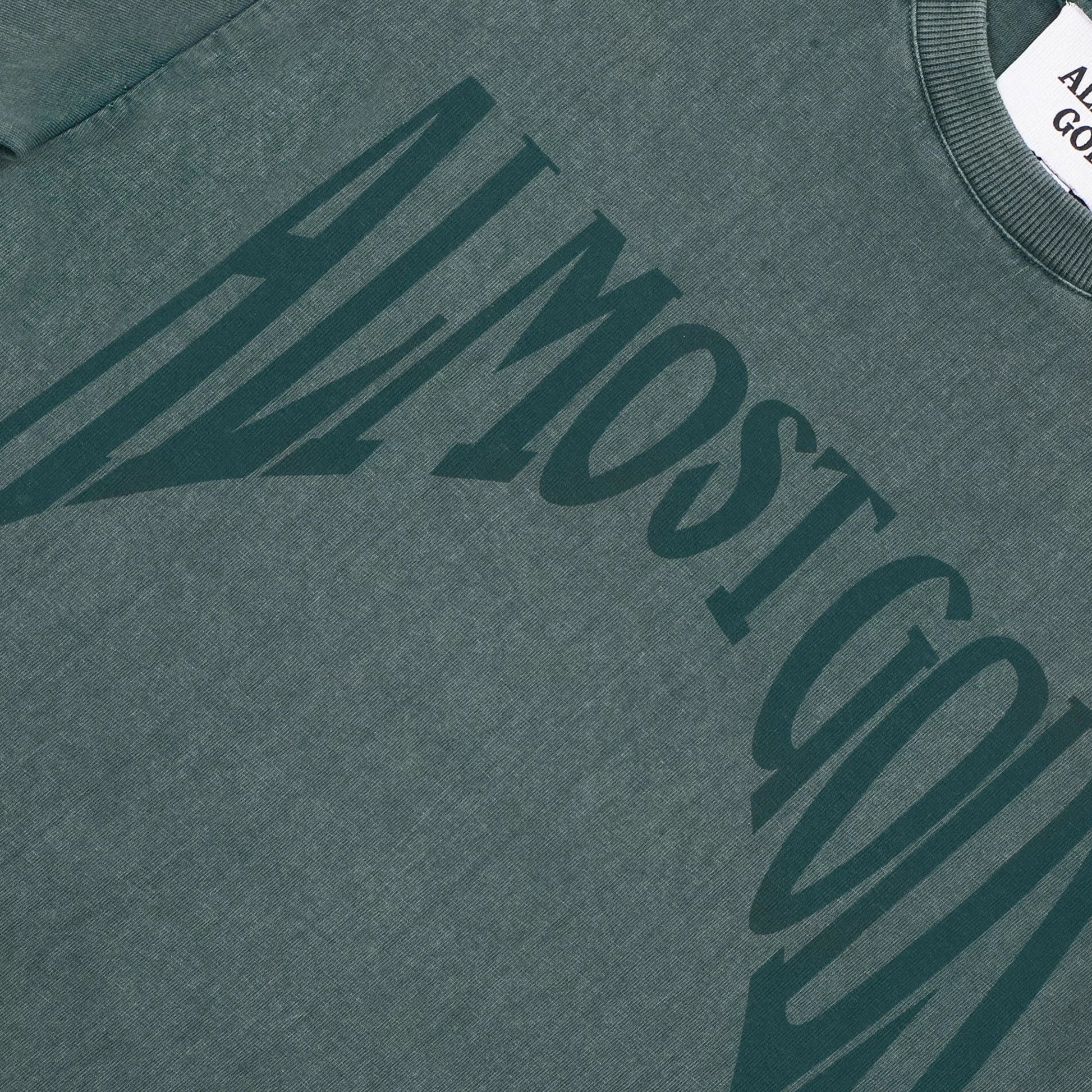ALMOST GODS | STONEWASHED GOTHIC RELAXED TEE { PINE