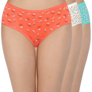 Printed Low Rise Hipster (Pack of 3) - C514