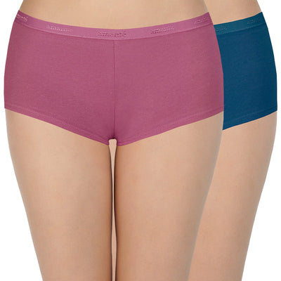 Low Rise Solid Boyshort Panties (Pack of 2)