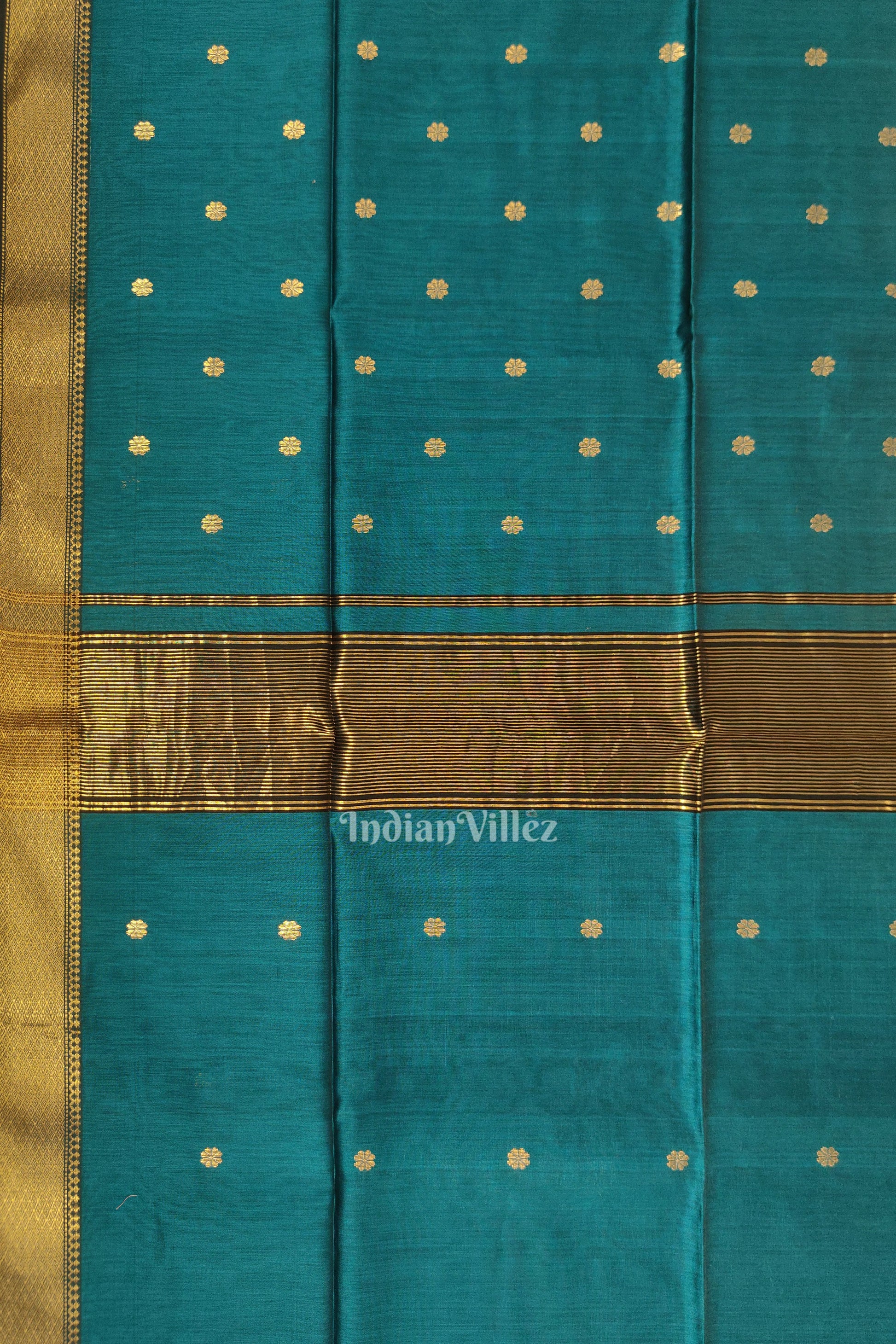 Royal Blue  Maheshwari Pure Silk Cotton Maheshwari Saree