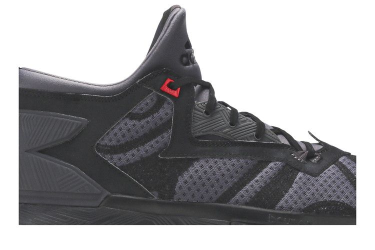 adidas D Lillard 2 Core Black Vivid Red