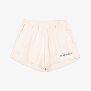 SPORTY & RICH | H&W CLUB DISCO SHORT { CREAM/NAVY