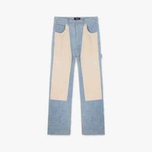 REPRESENT | R3C-V2 COLOUR BLOCK CARPENTER DENIM { BLUE
