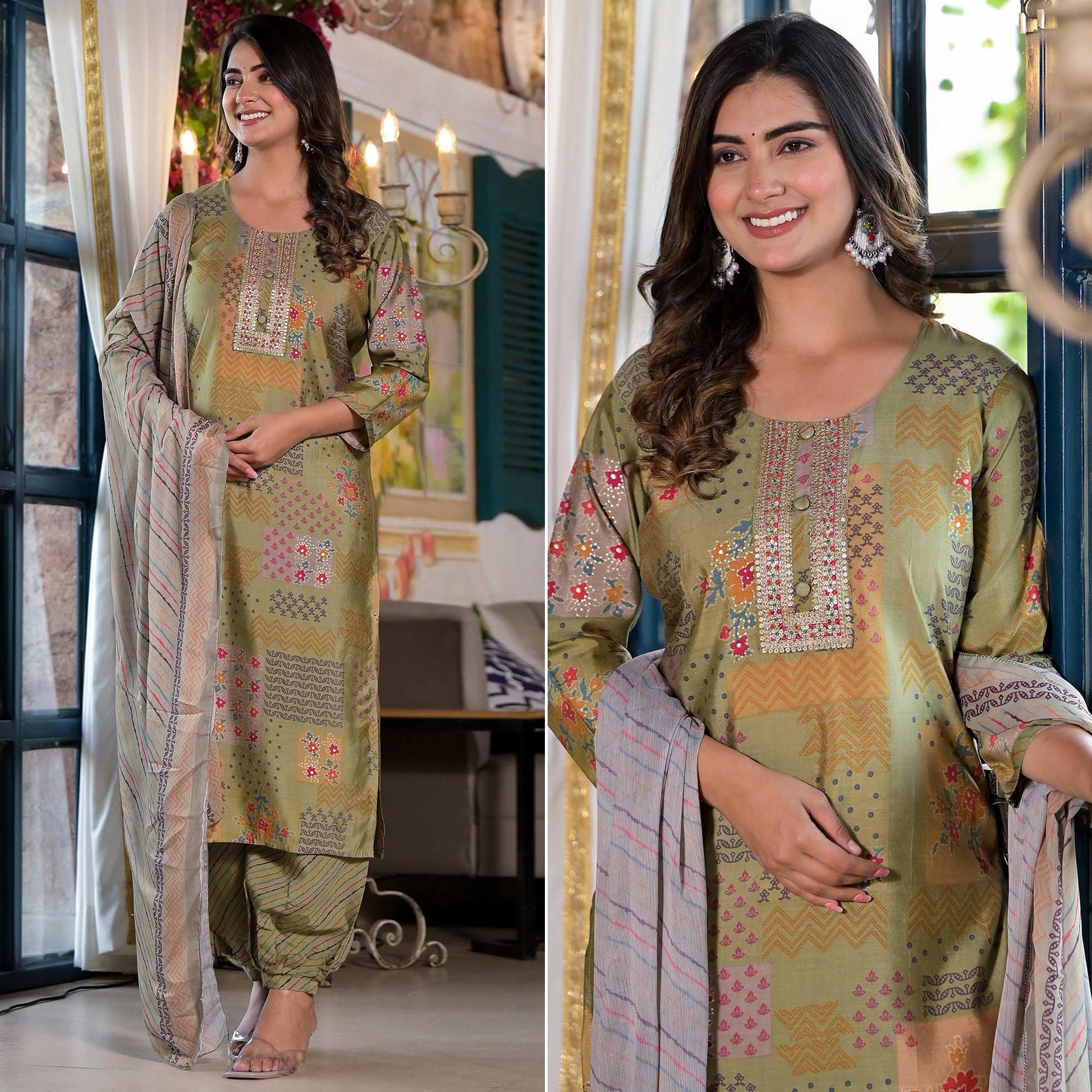 green-digital-printed-chanderi-silk-salwar-suit