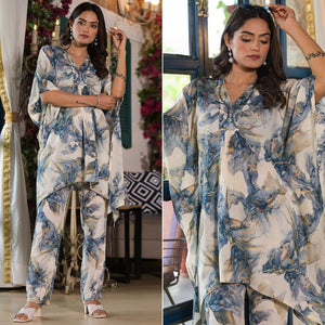 grey-foil-printed-rayon-kaftan-co-ord-set