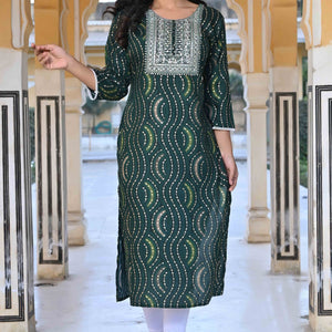 green-foil-printed-rayon-straight-kurti