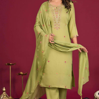 green-floral-embroidered-pure-cotton-salwar-suit