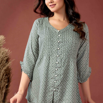grey-bandhani-printed-pure-cotton-top