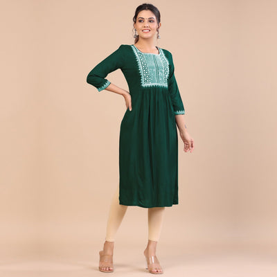 green-embroidered-rayon-kurti-3