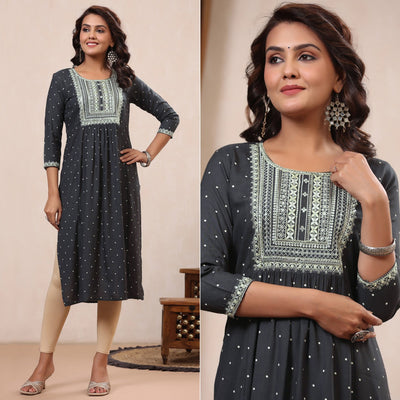 grey-floral-embroidered-rayon-kurti-2