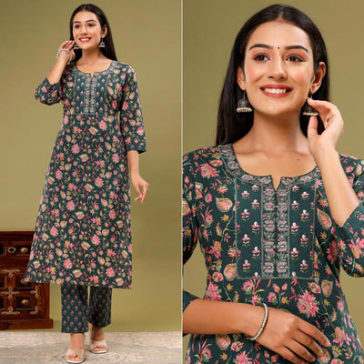 green-floral-printed-pure-cotton-suit-2