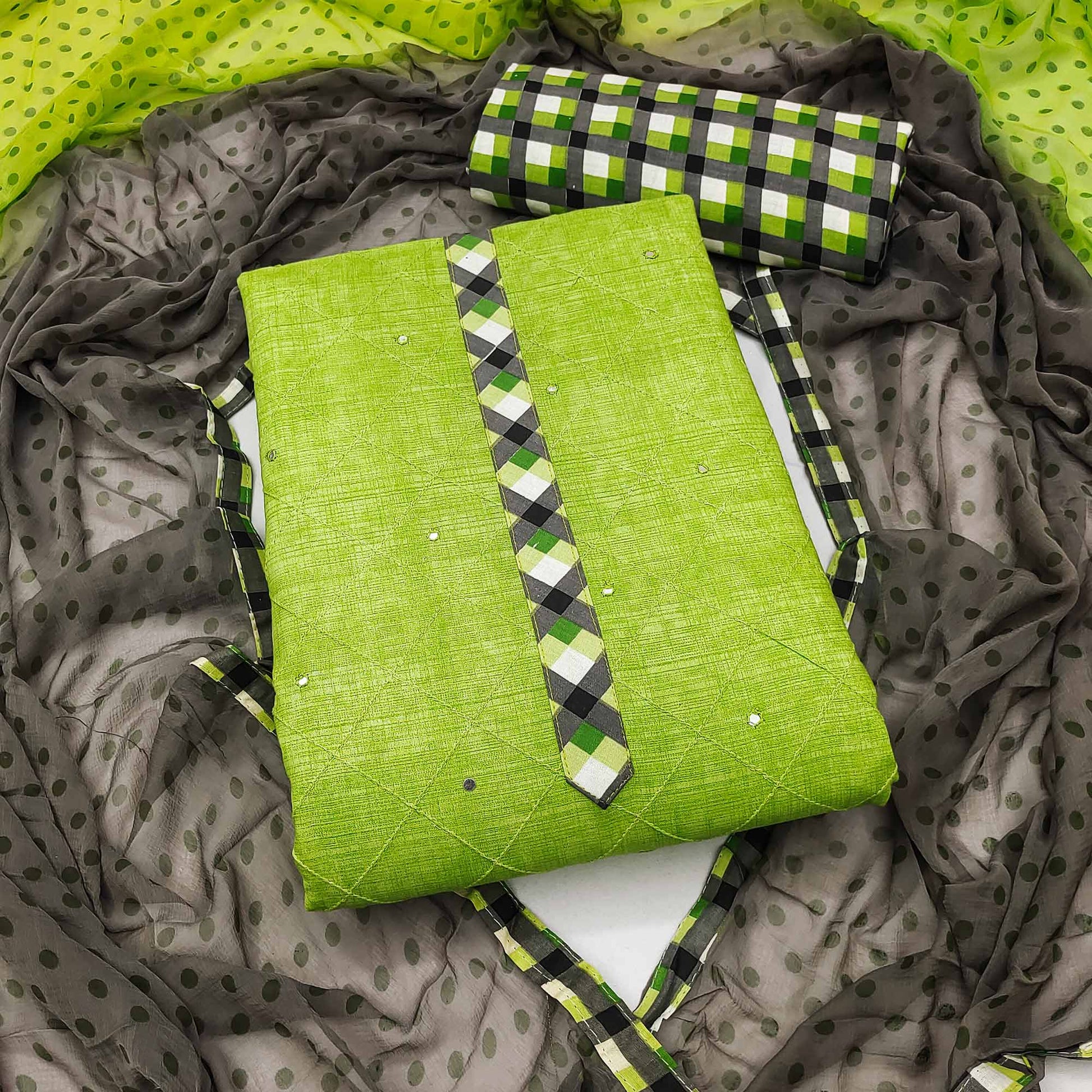 demanding-green-colored-casual-embroidered-cotton-dress-material