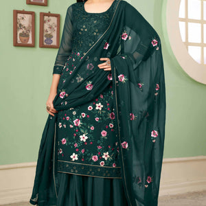 green-floral-sequins-embroidered-georgette-semi-stitched-suit-17