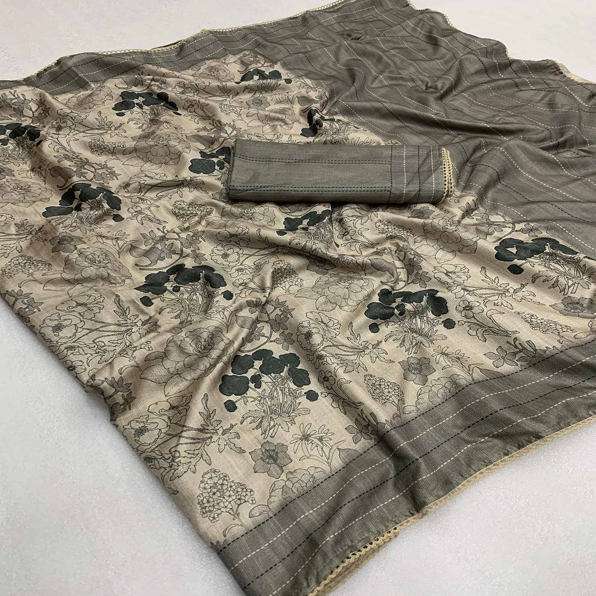 grey-floral-digital-printed-tussar-silk-saree