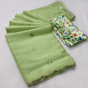 green-floral-sequins-embroidered-chiffon-saree-3