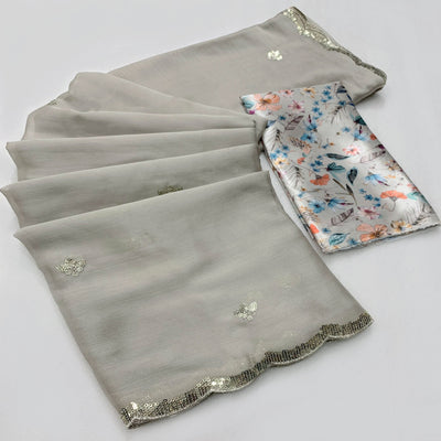 grey-floral-sequins-embroidered-chiffon-saree