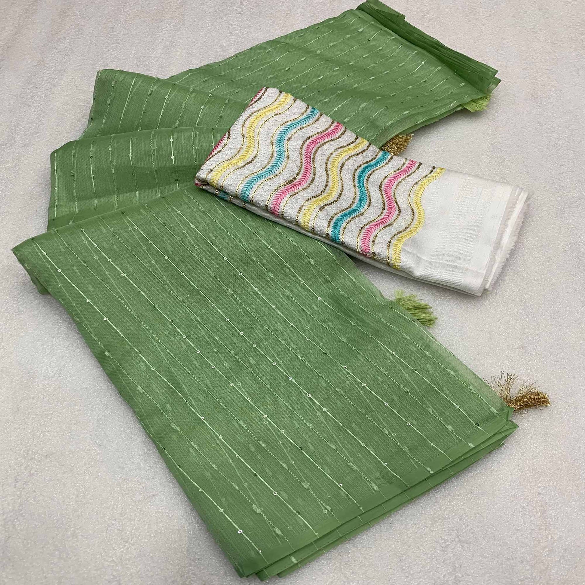 green-sequins-embroidered-organza-saree-2
