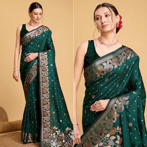green-floral-woven-banarasi-silk-saree-4