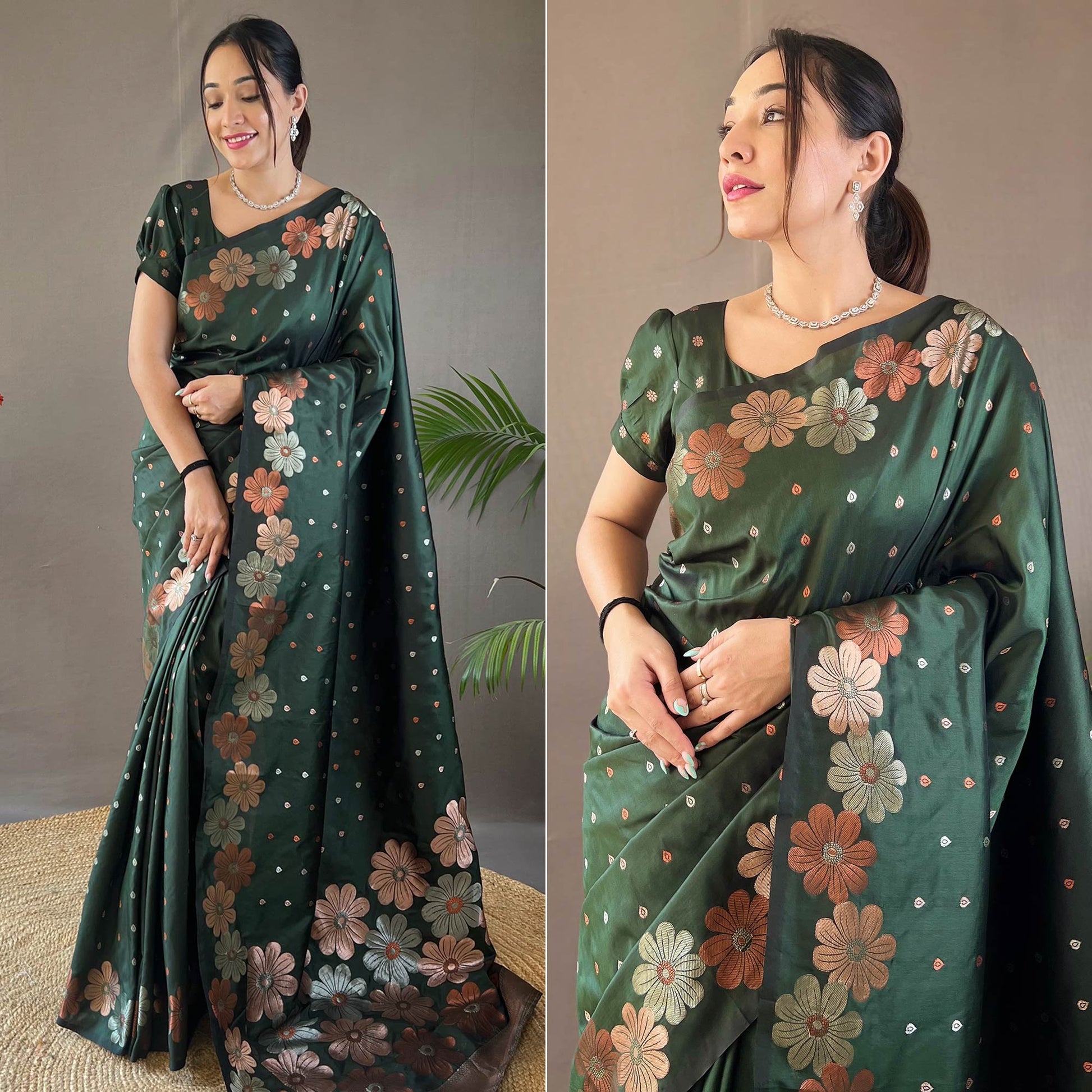 green-floral-zari-woven-pure-silk-saree