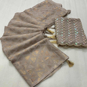 grey-geometric-foil-printed-georgette-saree-with-tassels