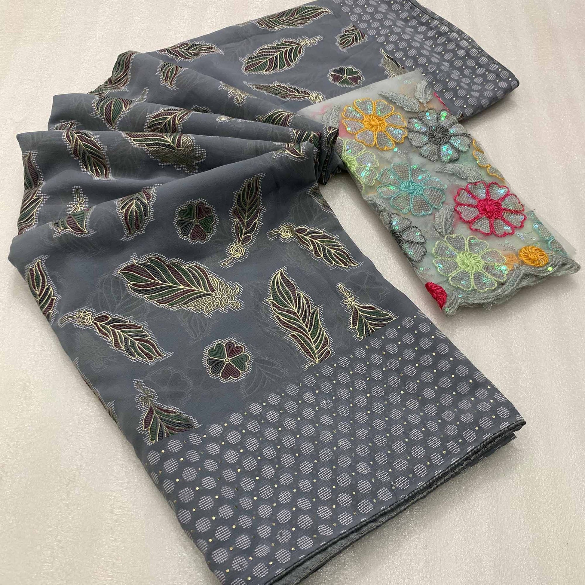 grey-floral-foil-printed-georgette-saree-6