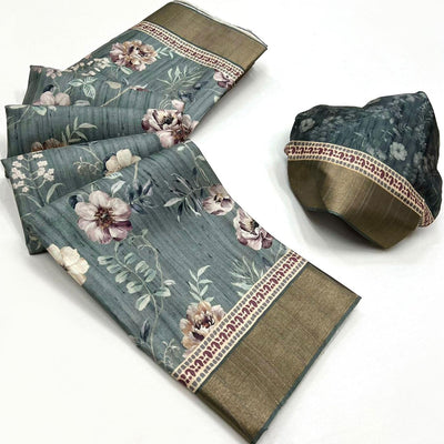 grey-floral-digital-printed-tussar-silk-saree-4