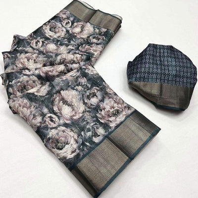 grey-floral-digital-printed-with-woven-border-tussar-silk-saree