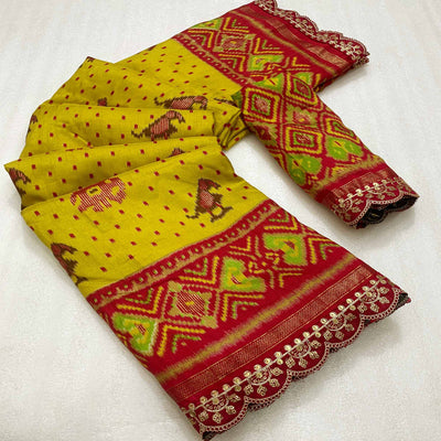 green-pink-ikkat-printed-dola-silk-saree-with-sequins-embroidered-border
