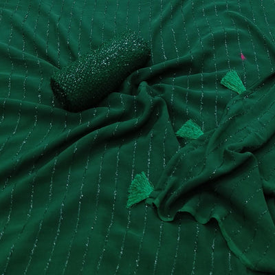 green-woven-chiffon-saree-with-tassels-2