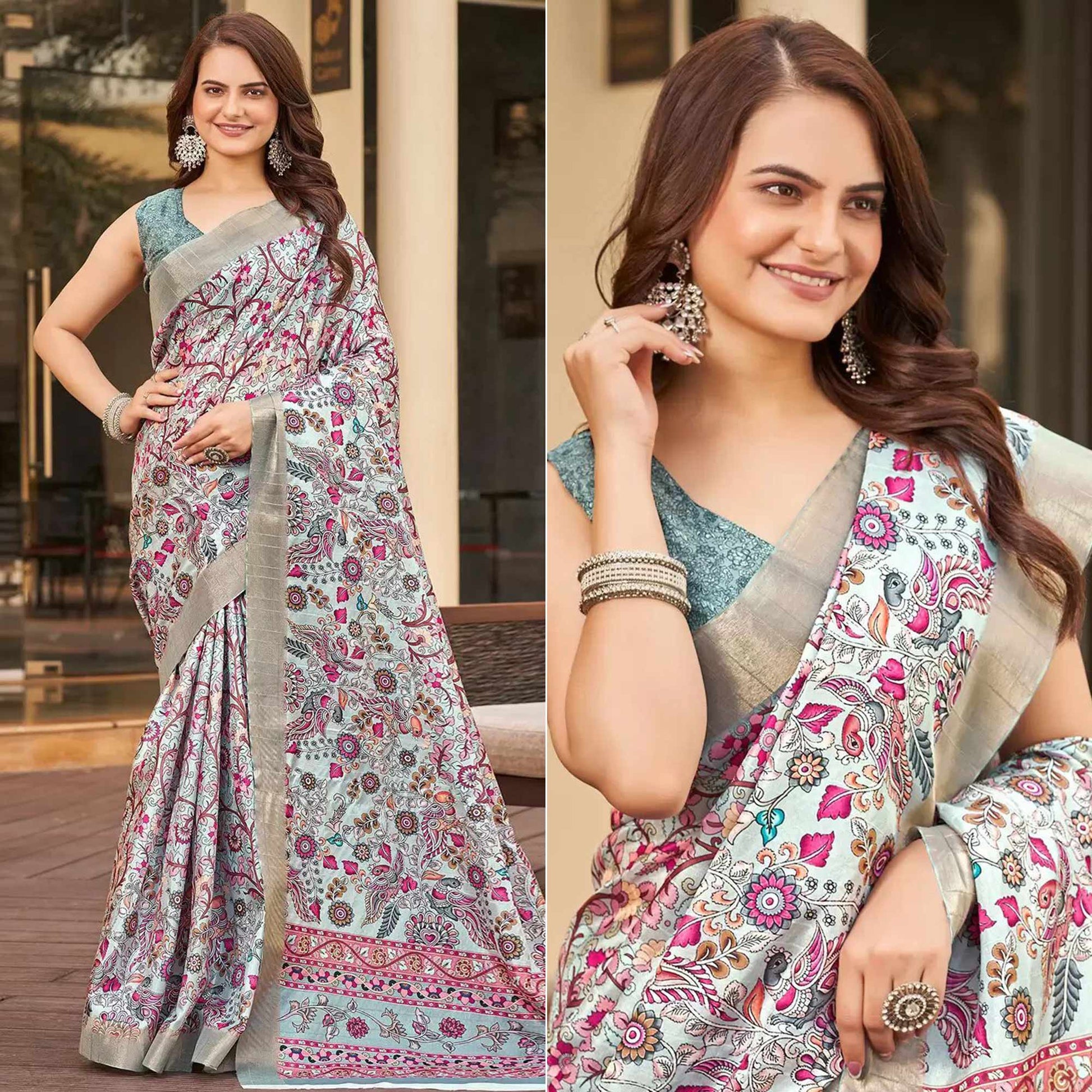 grey-floral-digital-printed-tussar-silk-saree-2