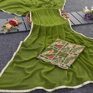 green-solid-georgette-saree-with-sequins-embroidered-border