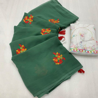 green-floral-embroidered-georgette-saree-3