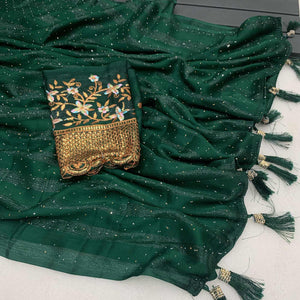 green-woven-swaroski-work-georgette-saree-with-tassels