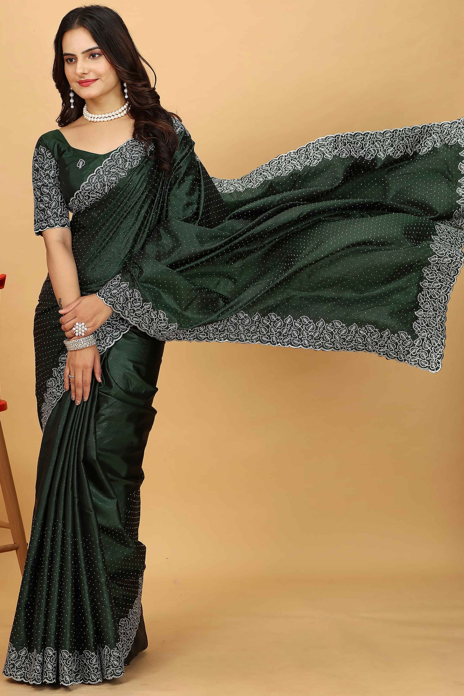 green-swarovski-work-paper-silk-saree-with-embroidery-zari-border