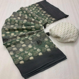 grey-floral-foil-printed-georgette-saree-with-tassels-4