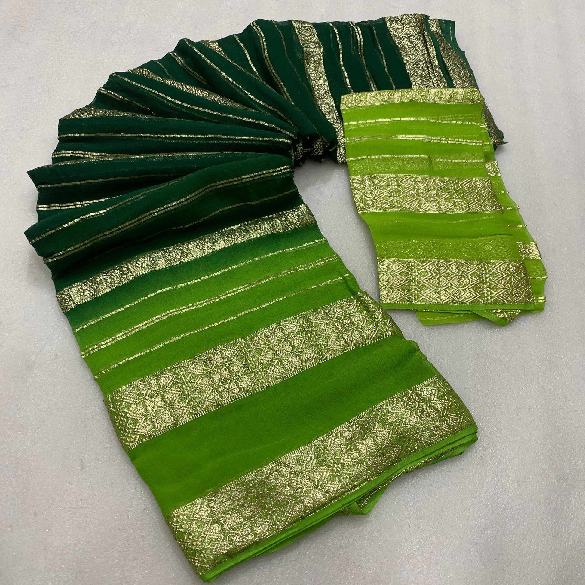 green-striped-zari-woven-viscose-georgette-saree